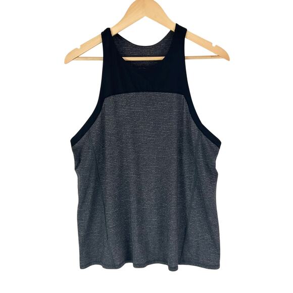 lululemon Tops - Lululemon Clip-In Tank Heathered Black / Black